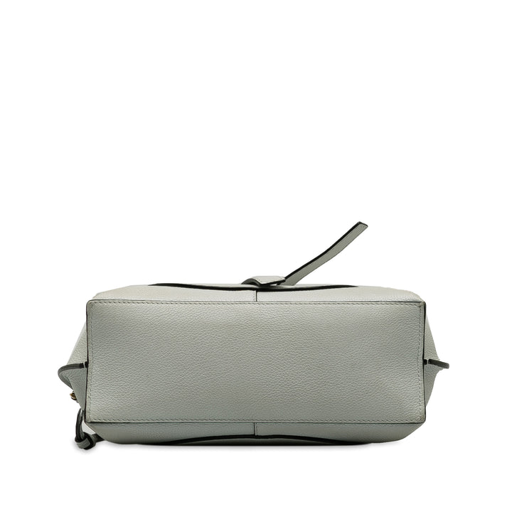 LOEWE Mini Gate Top Handle Satchel Gray - GABY PARIS