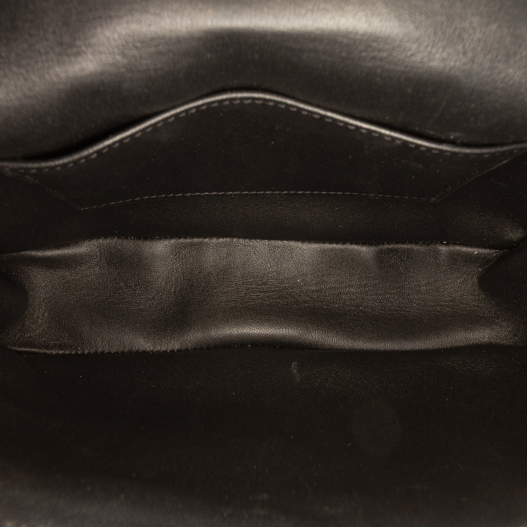 Celine Matelasse Cuir de chèvre Monochrome Chain Sac bandoulière