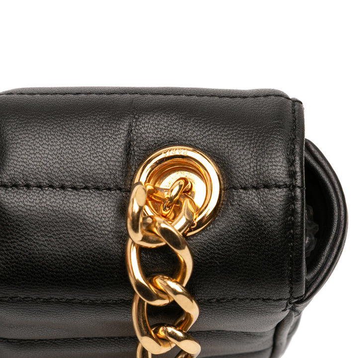 Celine Matelasse Cuir de chèvre Monochrome Chain Sac bandoulière