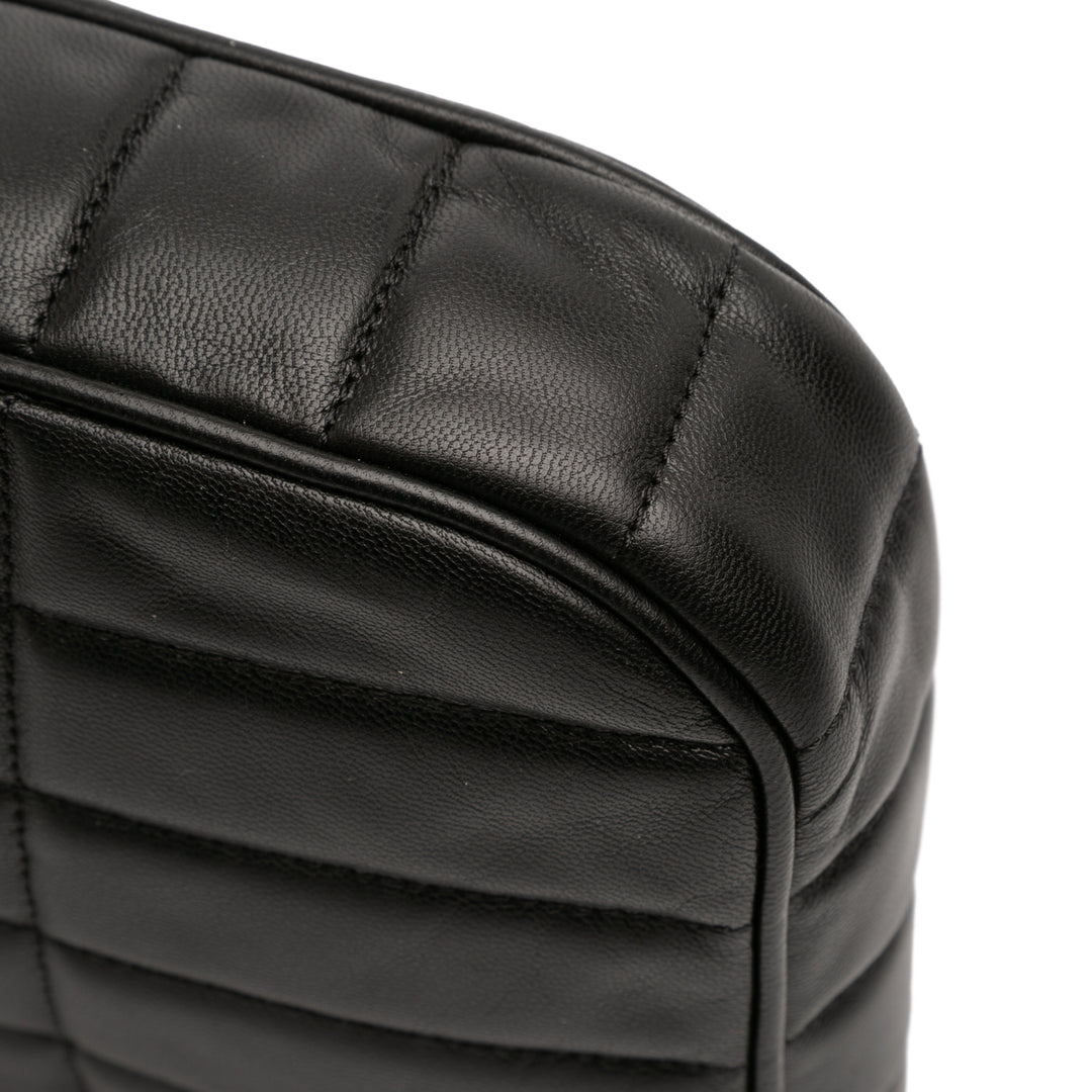 Celine Matelasse Cuir de chèvre Monochrome Chain Sac bandoulière
