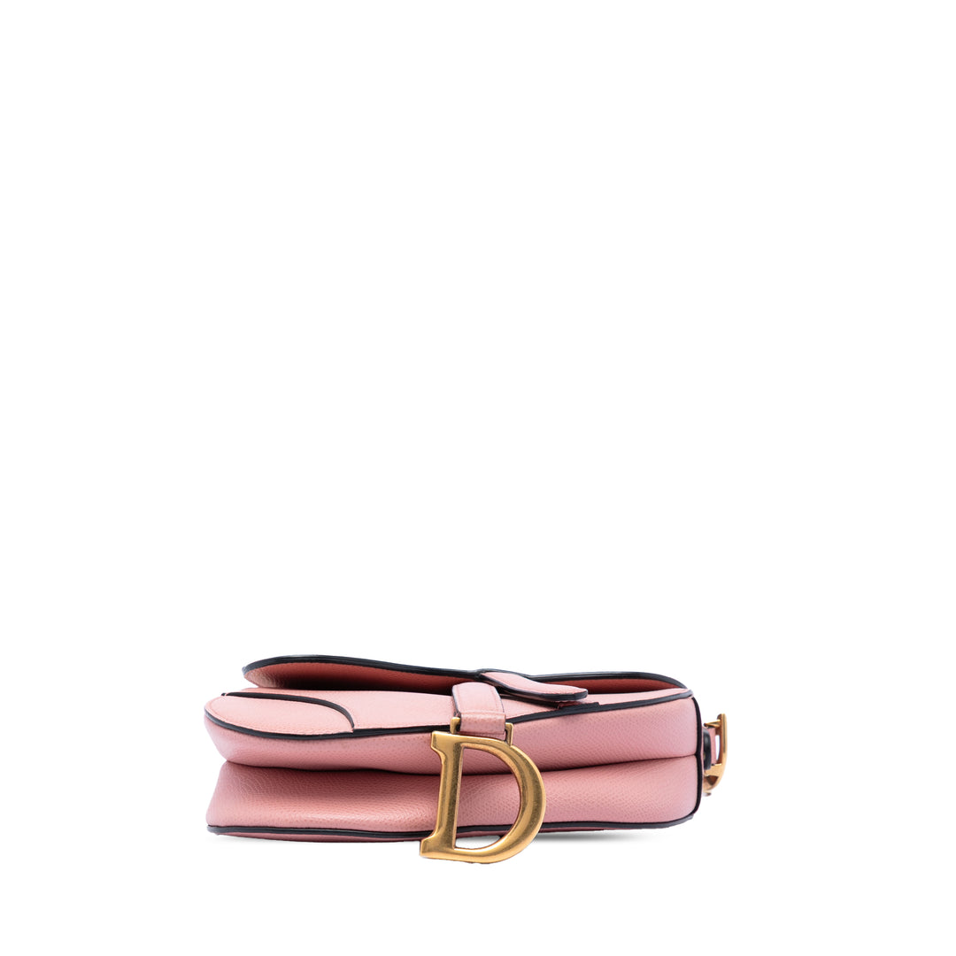Dior Mini Cuir de veau grainé Saddle Sac