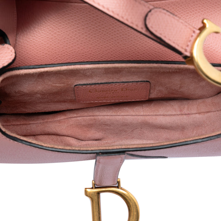 Dior Mini Cuir de veau grainé Saddle Sac