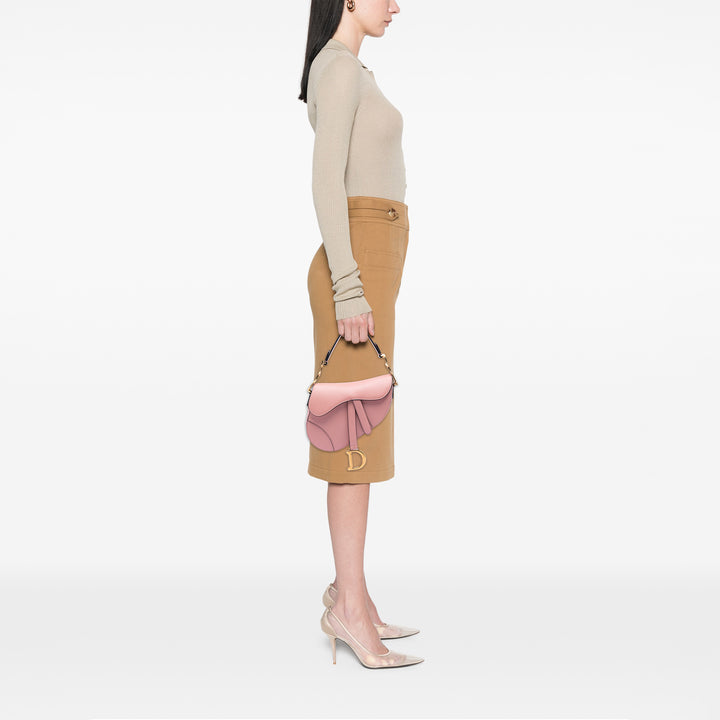 Dior Mini Cuir de veau grainé Saddle Sac
