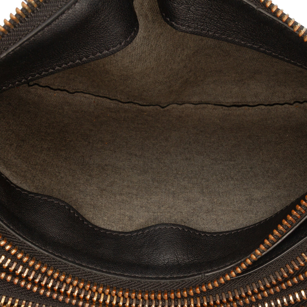 Celine Small Cuir d’agneau Trio Sac porté croisé Noir