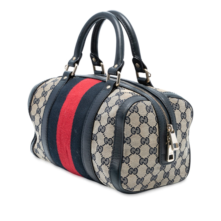 Gucci Small GG Toile Web Joy Boston Sac