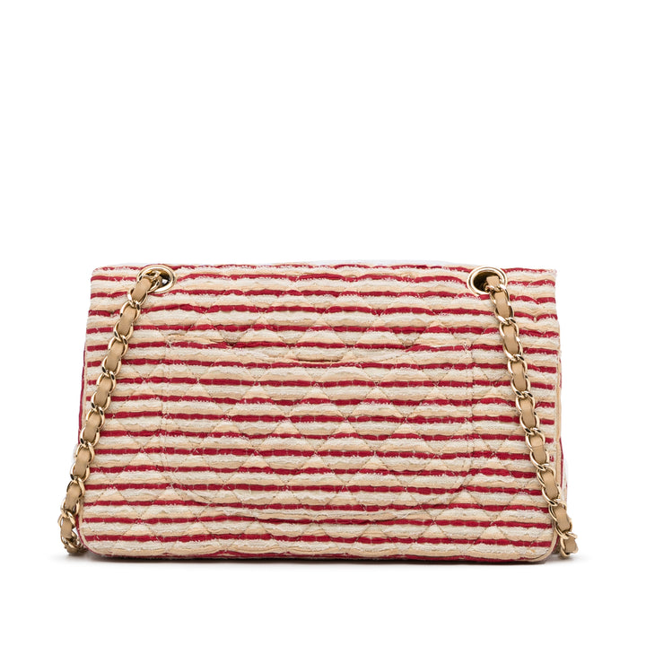 Chanel Medium Classic Jersey Coco Sailor Double rabat Rouge – GABY PARIS Authentique