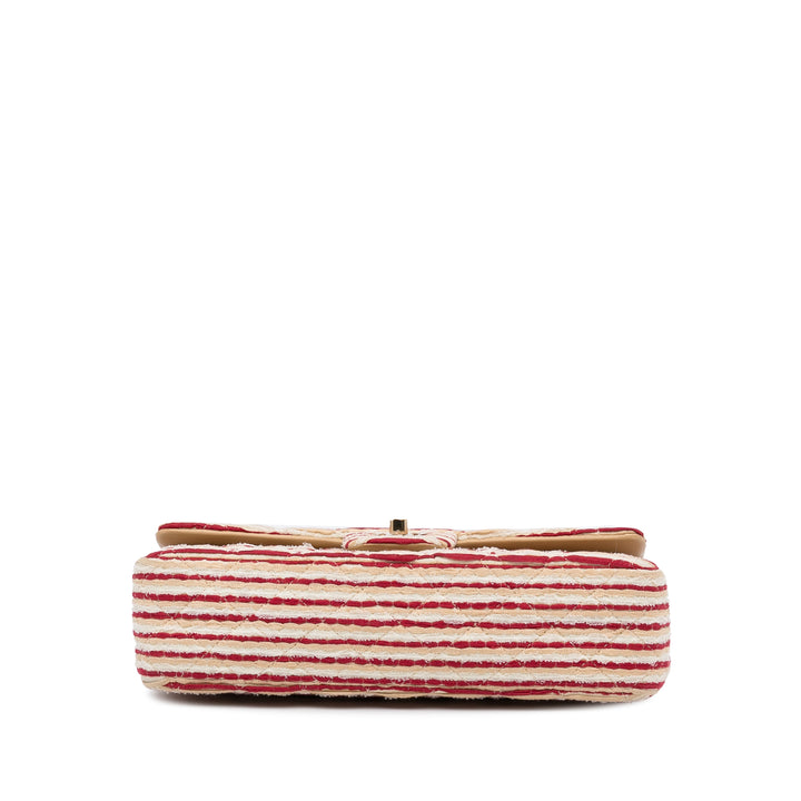 Chanel Medium Classic Jersey Coco Sailor Double rabat Rouge – GABY PARIS Authentique