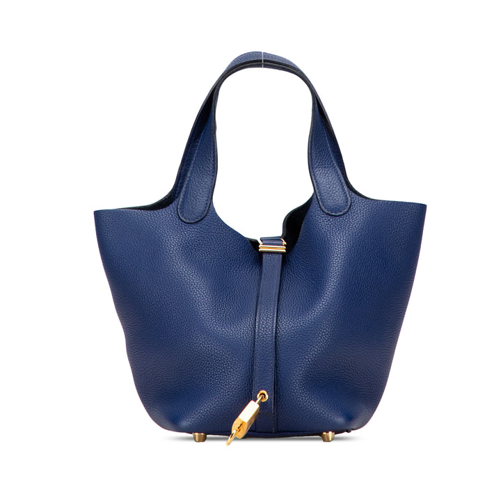 Hermès Clemence Picotin Lock 18 Bleu