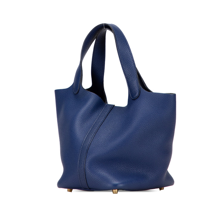 Hermès Clemence Picotin Lock 18 Bleu