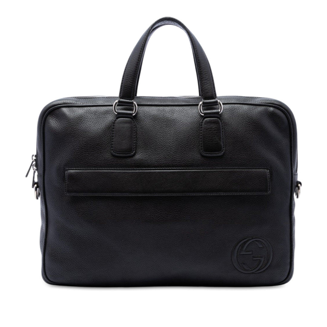 Soho Porte-documents Cuir de veau Noir