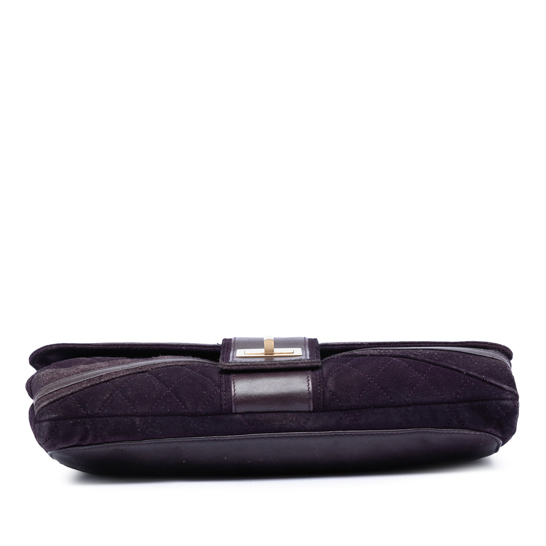 Chanel Matelassé Daim Union Jack Reissue 2.55 Double rabat 227