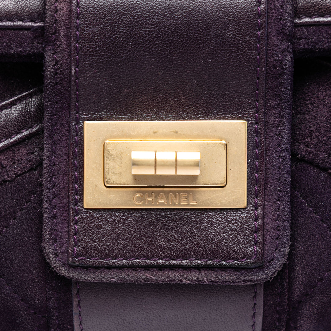 Chanel Matelassé Daim Union Jack Reissue 2.55 Double rabat 227