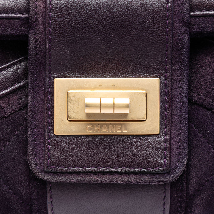 Chanel Matelassé Daim Union Jack Reissue 2.55 Double rabat 227