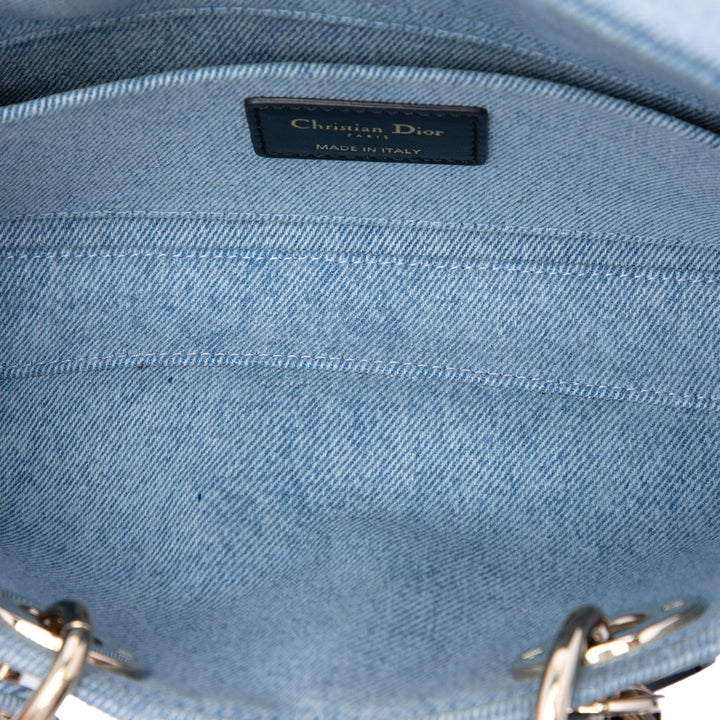 Dior Cannage Lady D Joy Moyen Jean Bleu – vue 4 – GABY PARIS