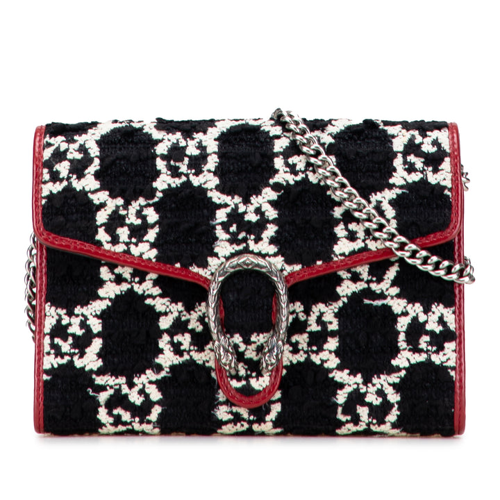 Gucci GG Tweed Dionysus Wallet on Chain