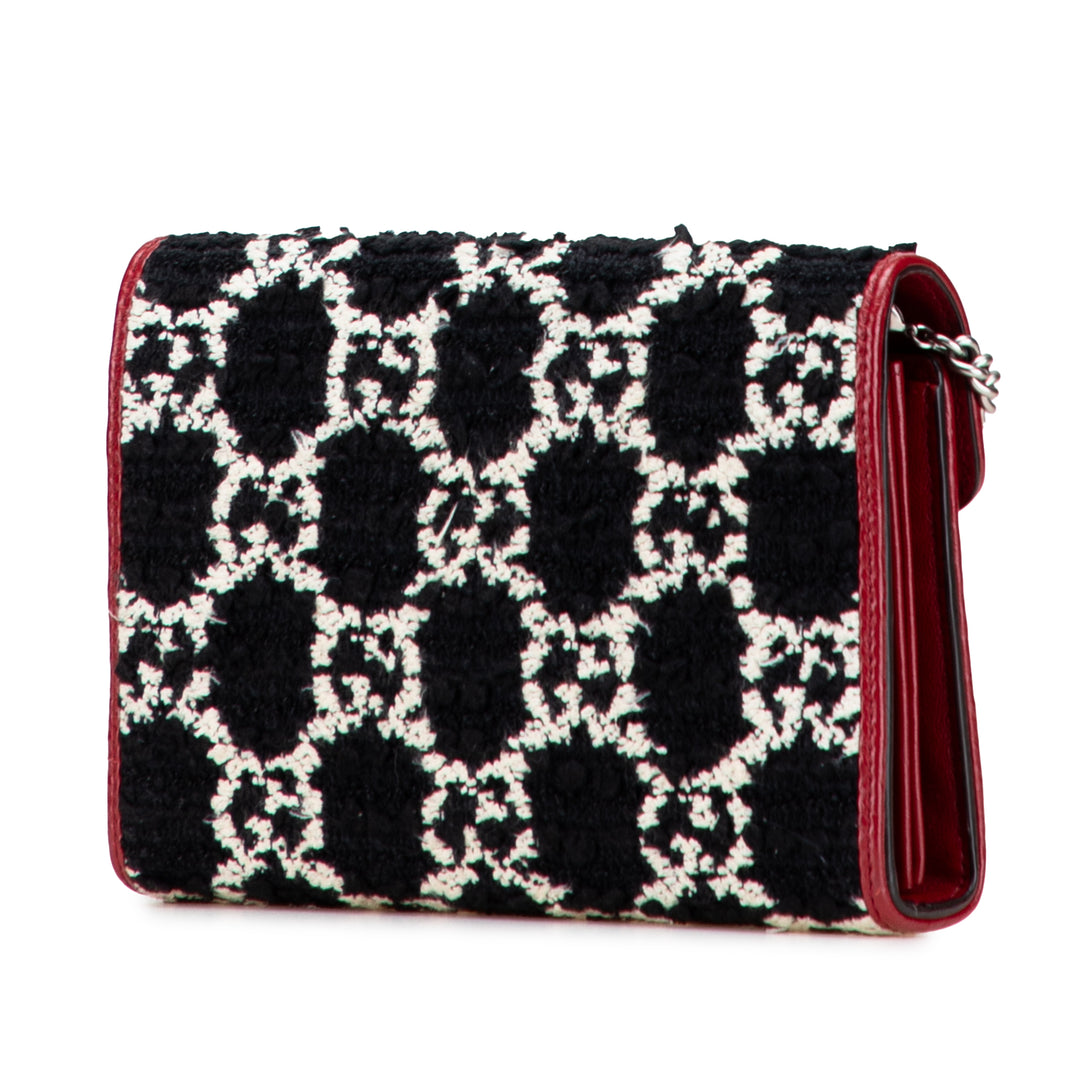 Gucci GG Tweed Dionysus Wallet on Chain