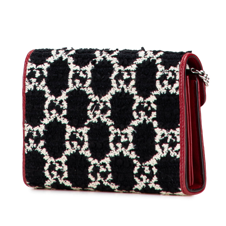 Gucci GG Tweed Dionysus Wallet on Chain