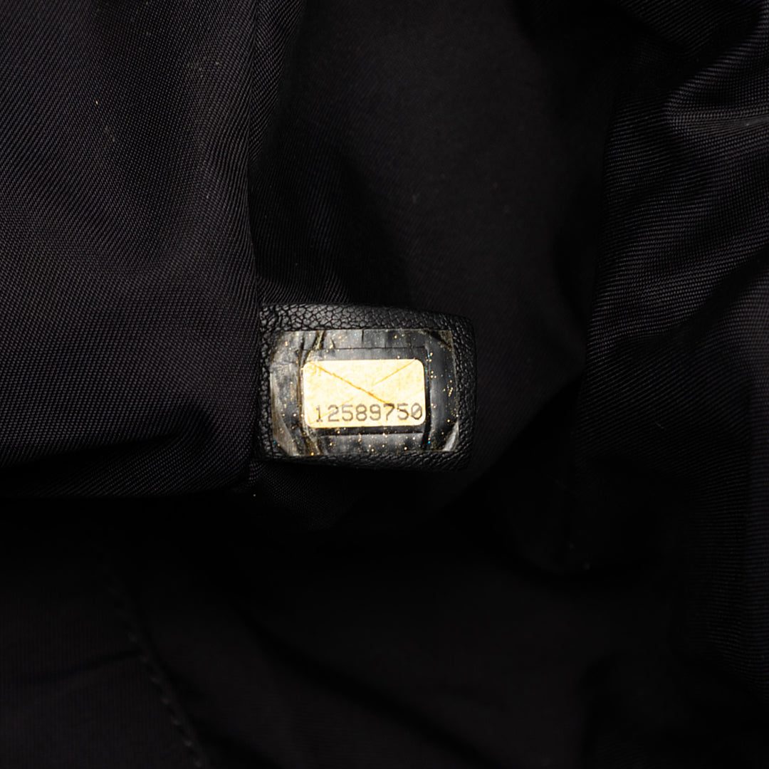 Chanel Matelassé Coated Toile Paris Biarritz Bowler Sac