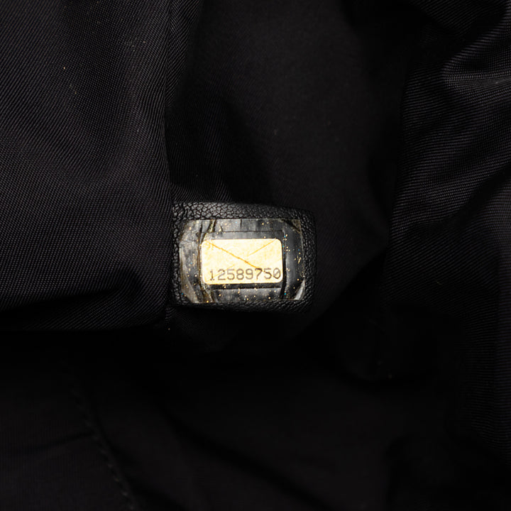 Chanel Matelassé Coated Toile Paris Biarritz Bowler Sac