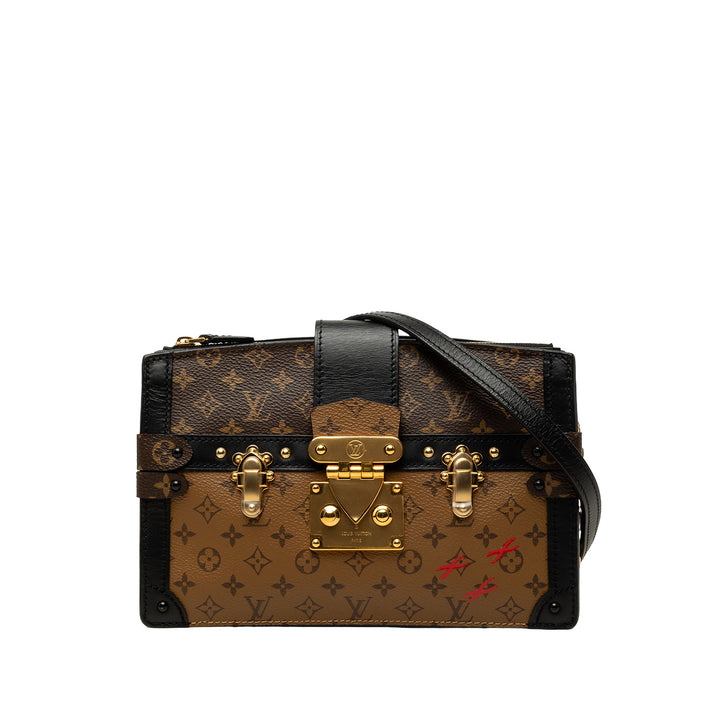 Louis Vuitton Pochette Trunk Monogram Reverse Marron – vue principale – GABY PARIS