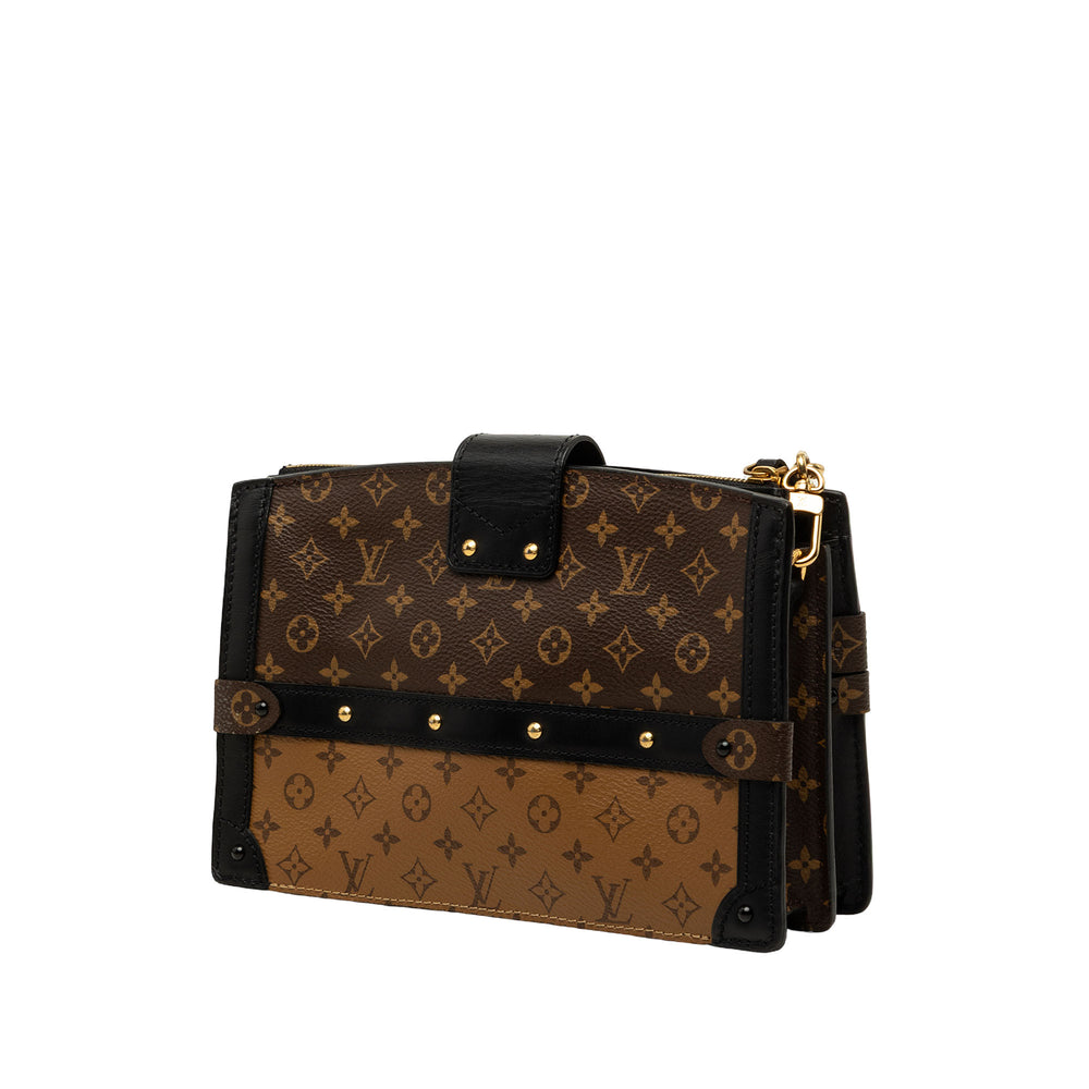 Louis Vuitton Pochette Trunk Monogram Reverse Marron – vue 2 – GABY PARIS