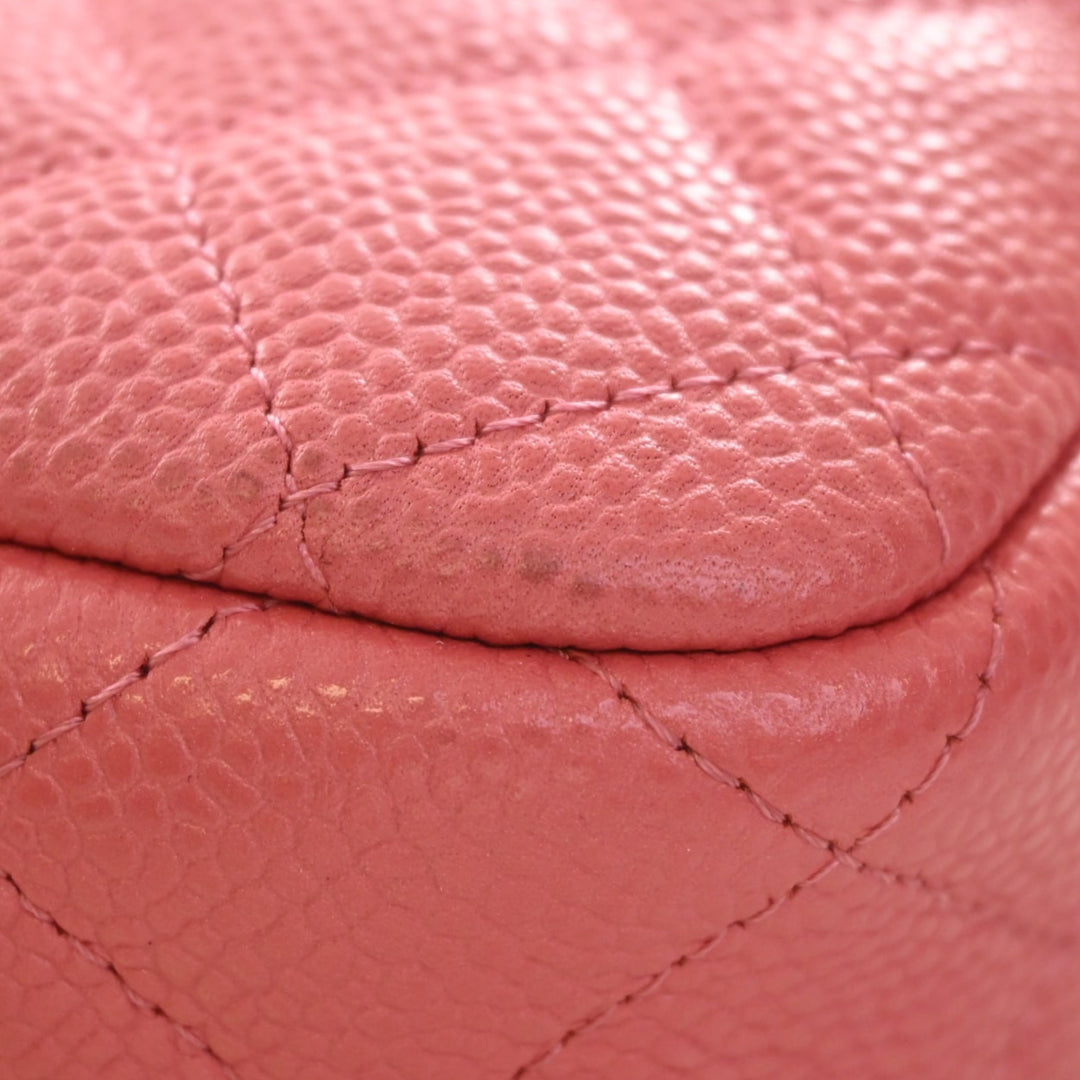CC Matelassé Sac caméra Petit Cuir caviar Rose