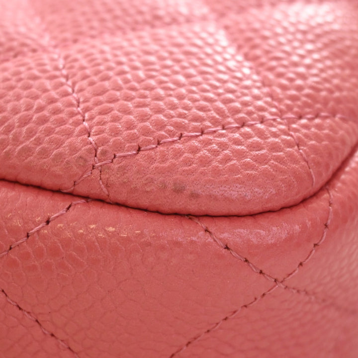 CC Matelassé Sac caméra Petit Cuir caviar Rose