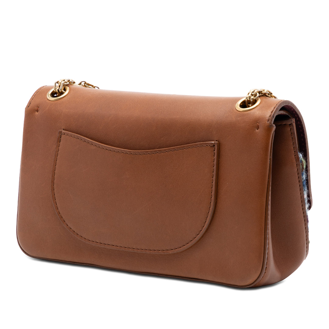 Chanel Smooth Cuir de veau et Knit Reissue 2.55 Medallion Double rabat 225