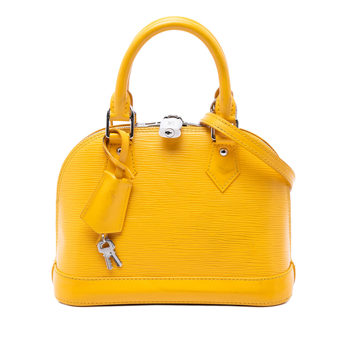 Louis Vuitton Alma BB Épi Jaune – vue principale – GABY PARIS