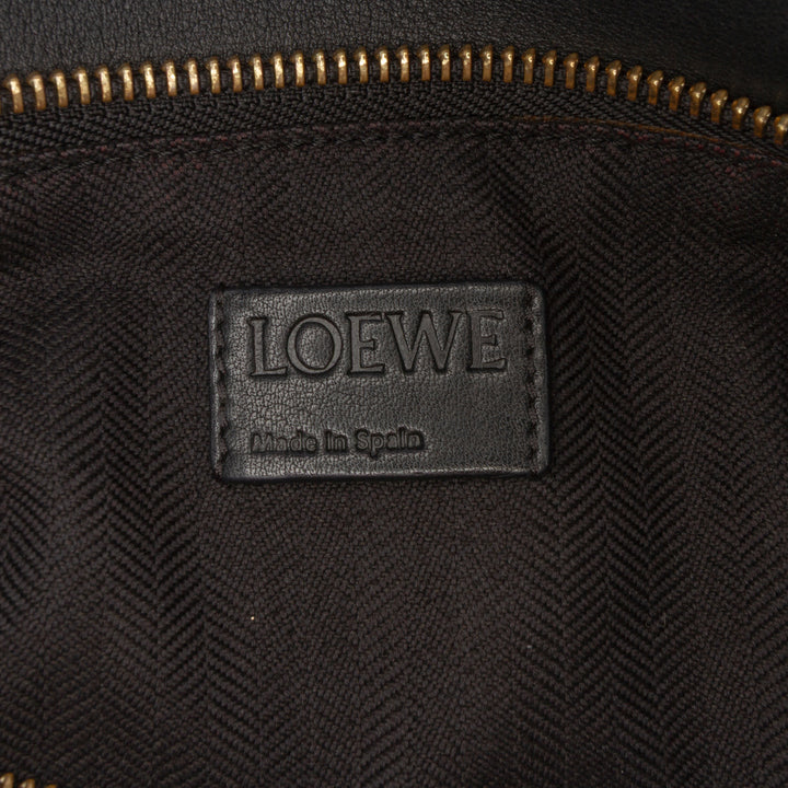 LOEWE Medium Cuir de veau and Daim Puzzle Sac cartable Noir