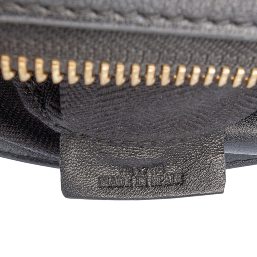 LOEWE Medium Cuir de veau and Daim Puzzle Sac cartable Noir