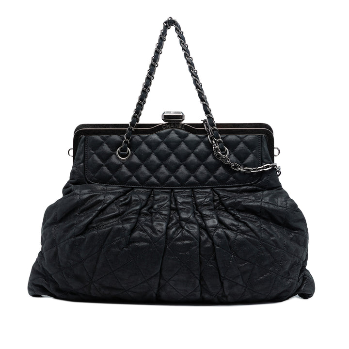Chanel Iridescent Matelassé Cuir de veau Chic Frame Sac