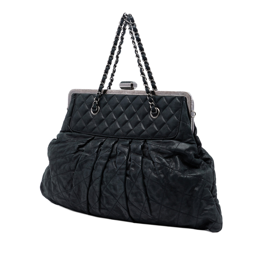 Chanel Iridescent Matelassé Cuir de veau Chic Frame Sac