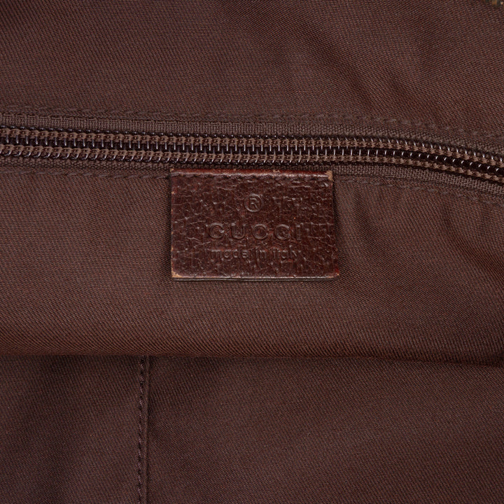 GG Canvas Web Business Bag Brown - Gaby Paris