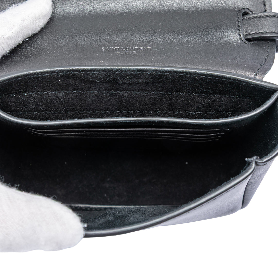Saint Laurent Small Cuir Monogram Kaia Sac porté croisé