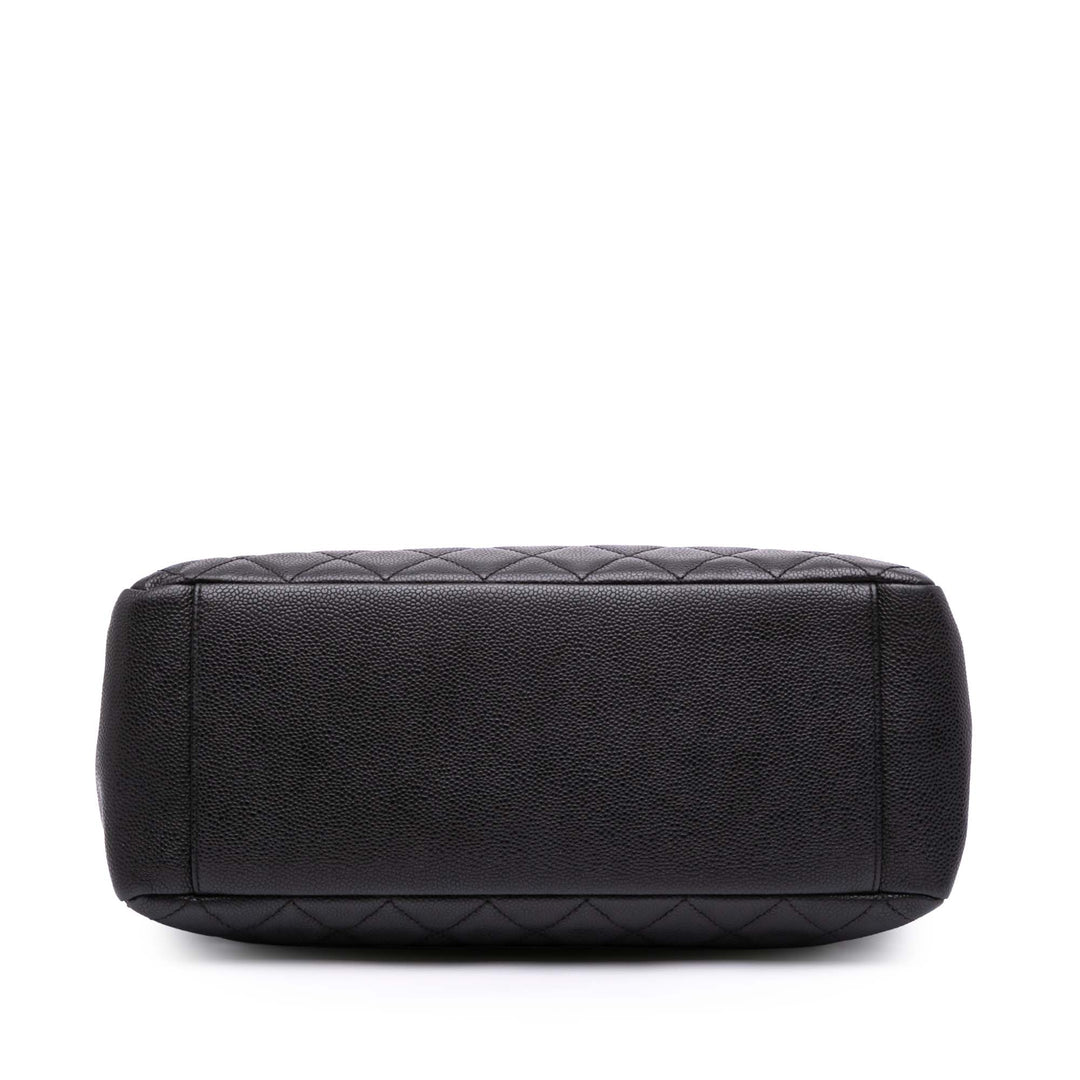 Caviar Grand Shopping Tote Black - Gaby Paris