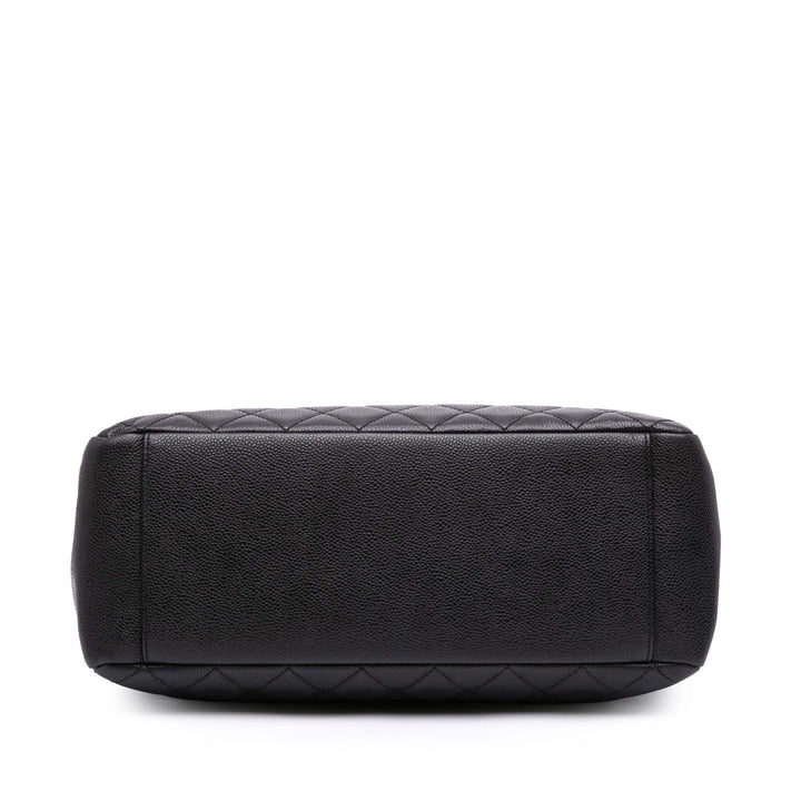Caviar Grand Shopping Tote Black - Gaby Paris
