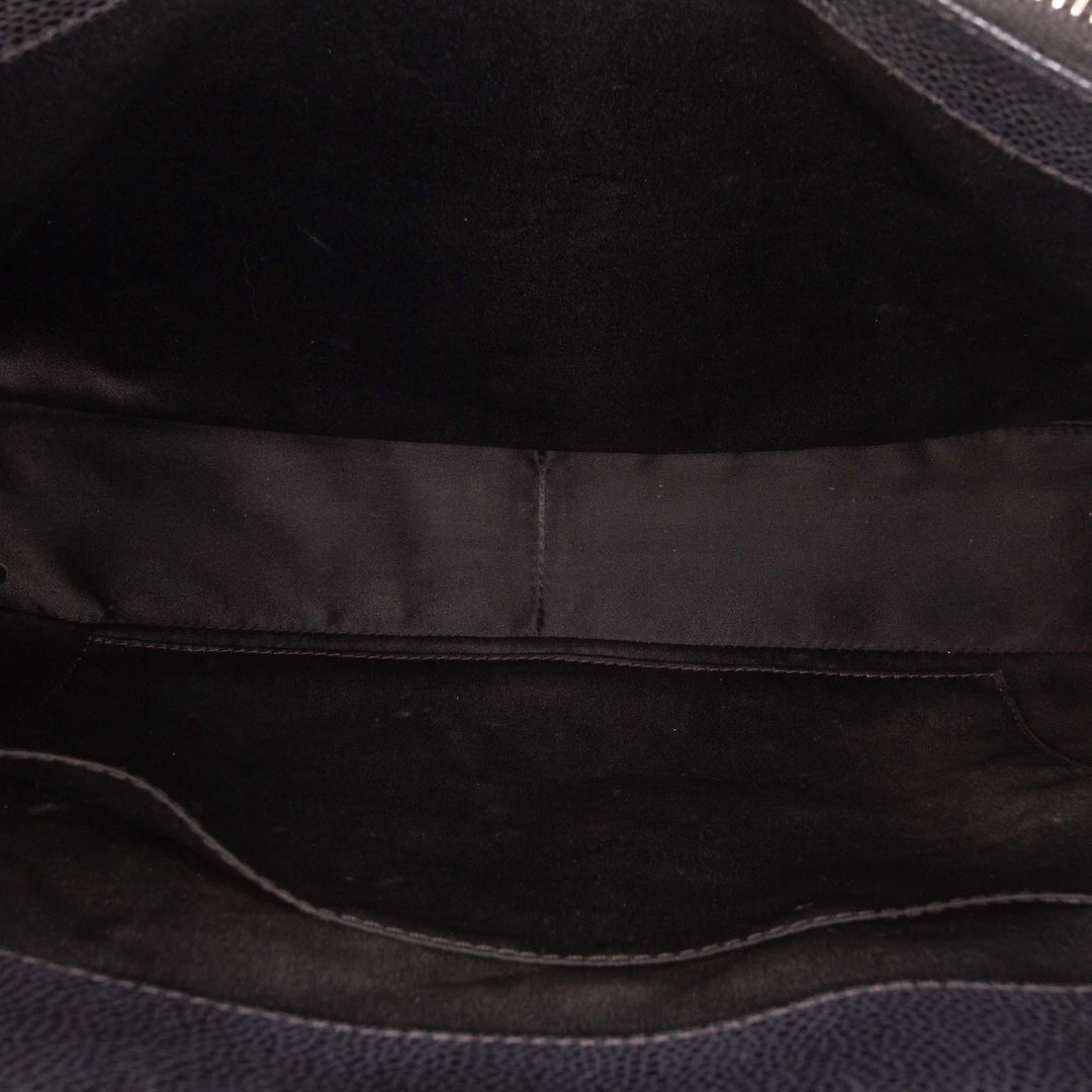 Caviar Grand Shopping Tote Black - Gaby Paris