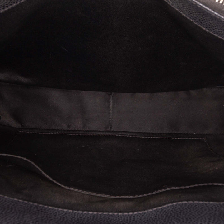 Caviar Grand Shopping Tote Black - Gaby Paris