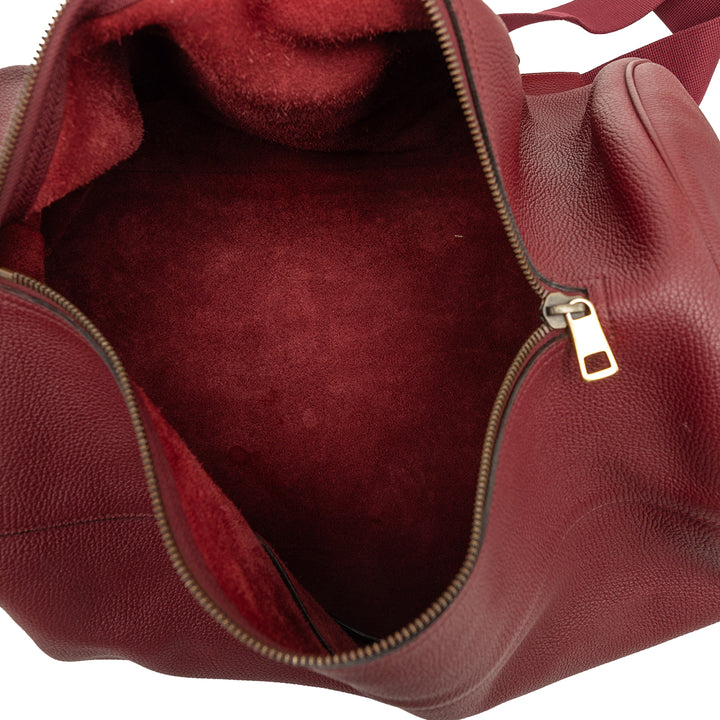 Gucci Grained Vertical Zippé Sling Sac Cuir