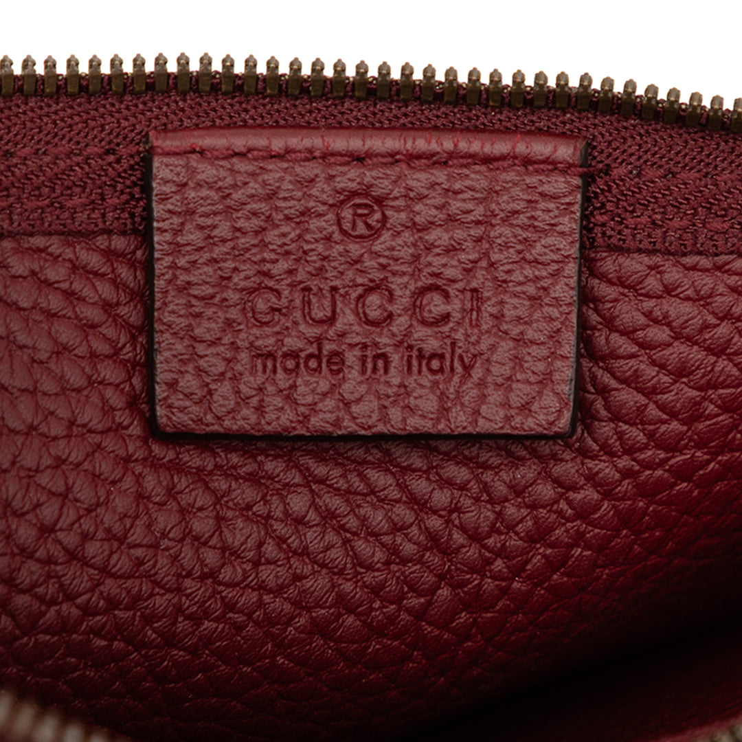 Gucci Grained Vertical Zippé Sling Sac Cuir
