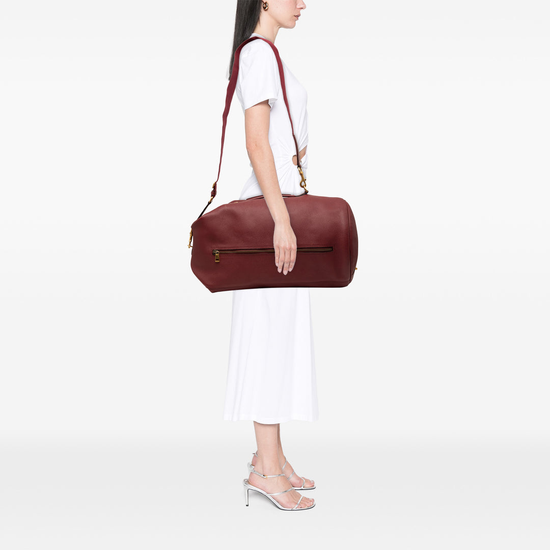 Gucci Grained Vertical Zippé Sling Sac Cuir
