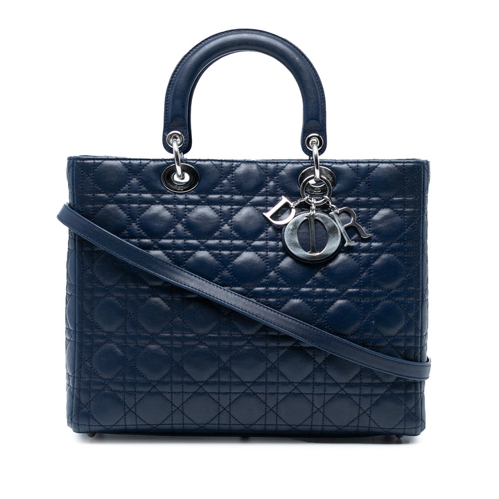 Dior Large Cuir d’agneau Cannage Lady Dior