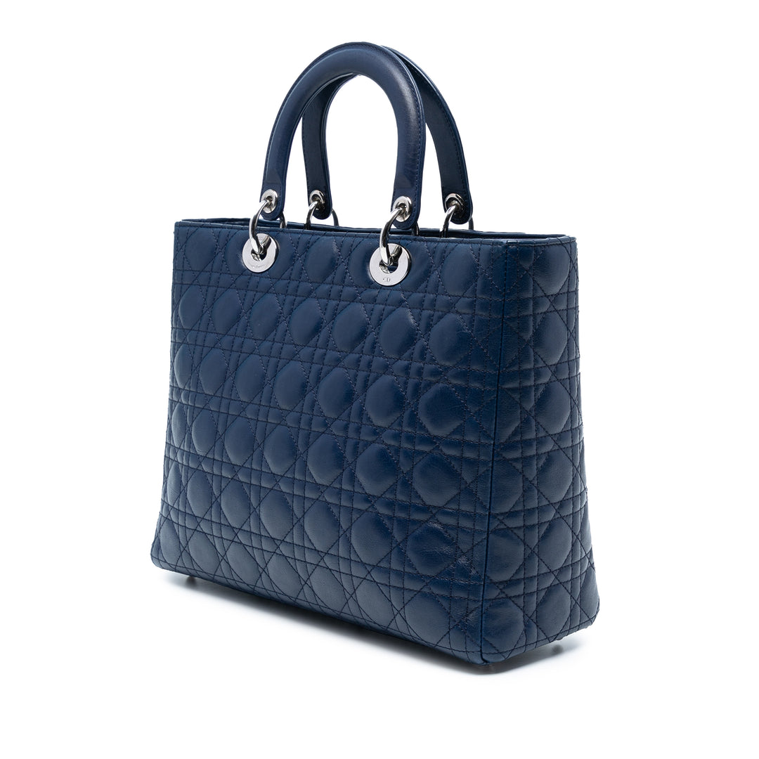 Dior Large Cuir d’agneau Cannage Lady Dior