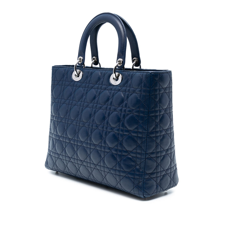 Dior Large Cuir d’agneau Cannage Lady Dior