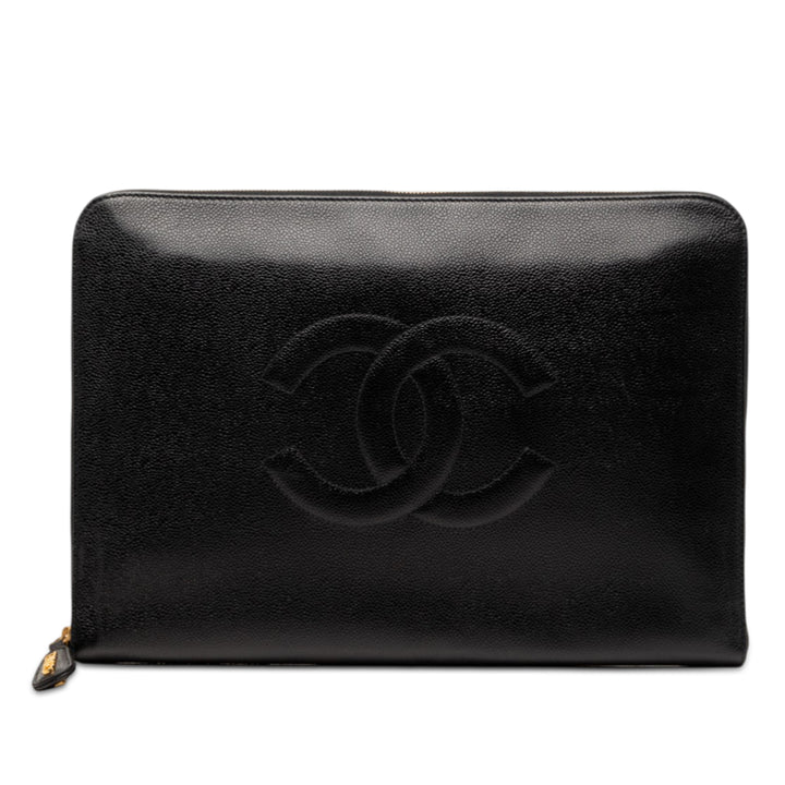 Chanel CC Caviar Documents Portfolio Pochette
