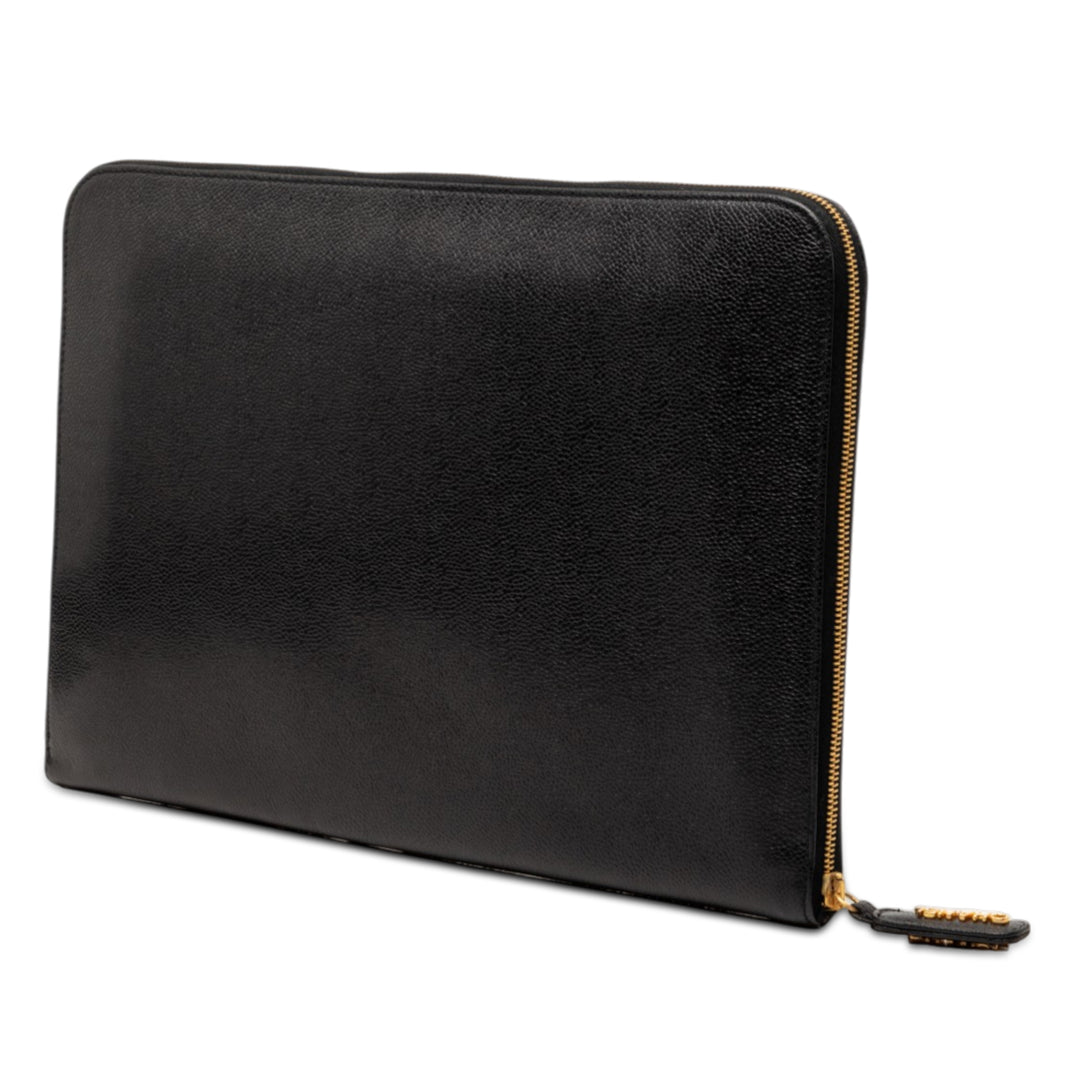 Chanel CC Caviar Documents Portfolio Pochette