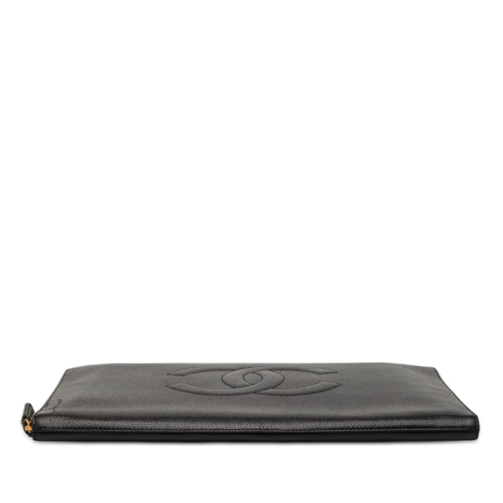 Chanel CC Caviar Documents Portfolio Pochette