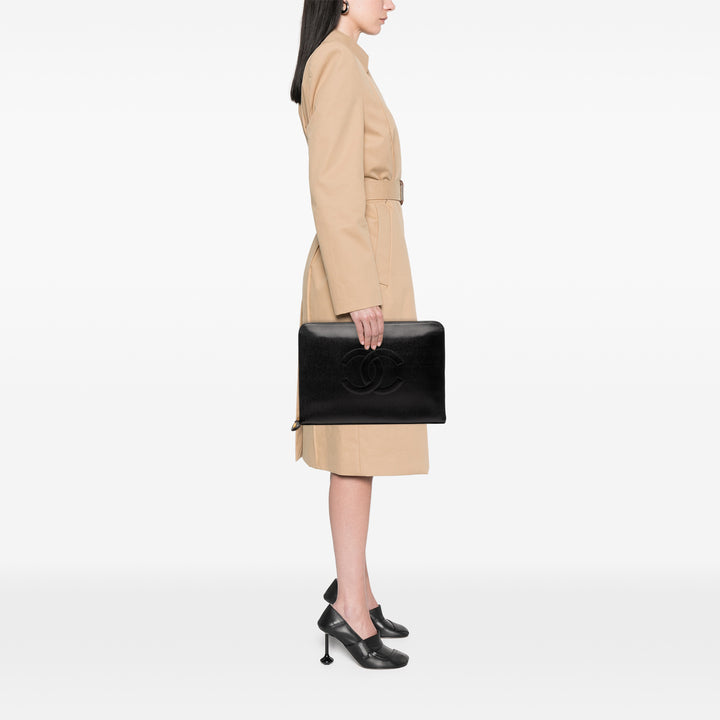Chanel CC Caviar Documents Portfolio Pochette