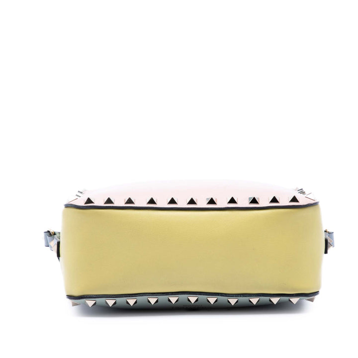 Valentino Multicolore Rockstud Sac caméra Multi Cuir